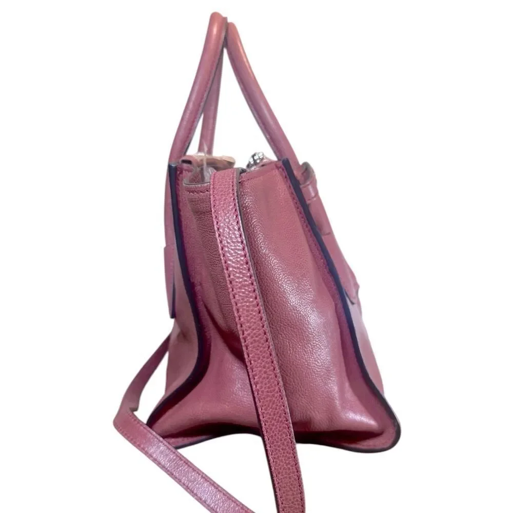 PRADA Rose Glacé Calf Small Twin Pocket 2way Satchel Tote
